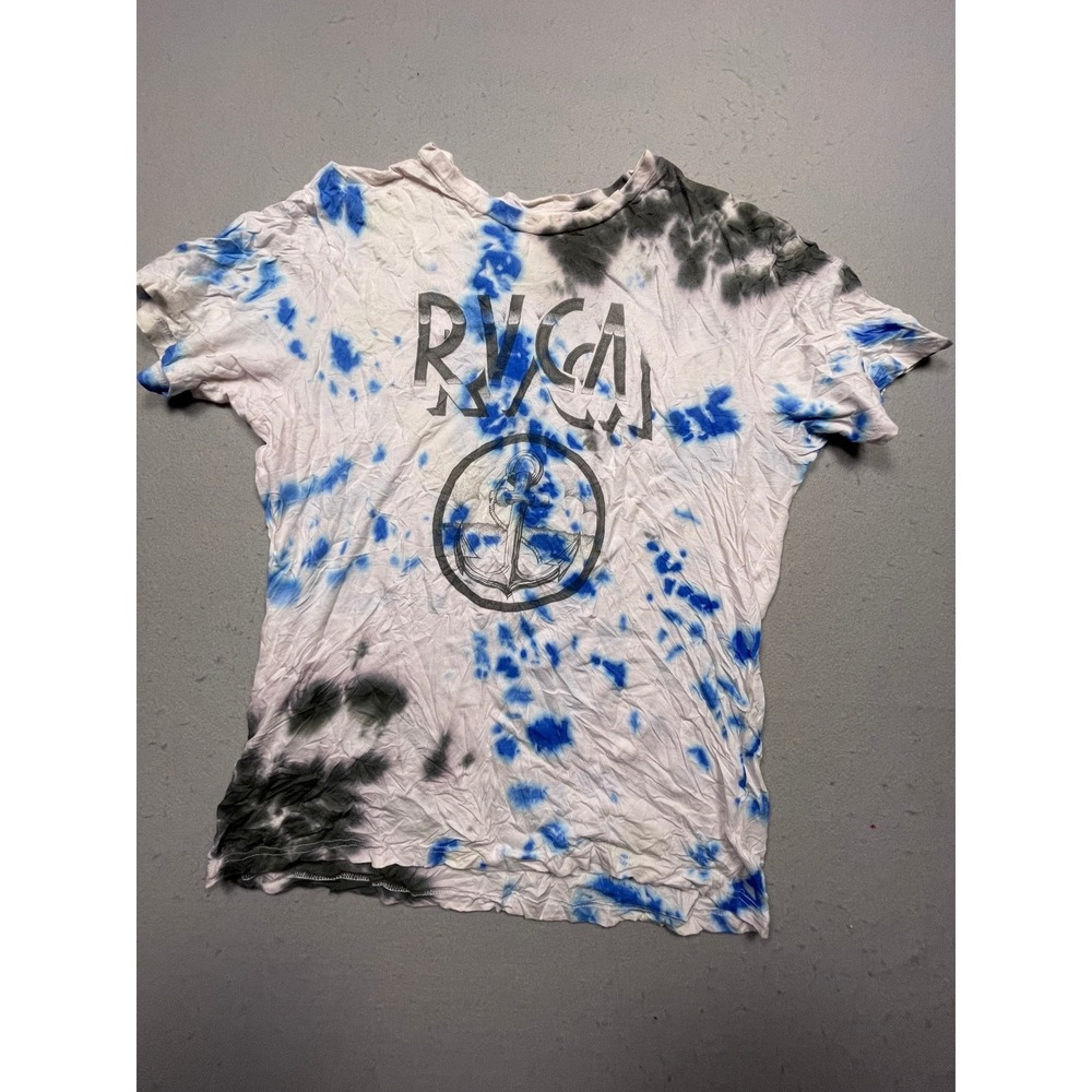RVCA ANP Artist Network Program T-Shirt Mens XL Blue Tie Dye Cotton Good